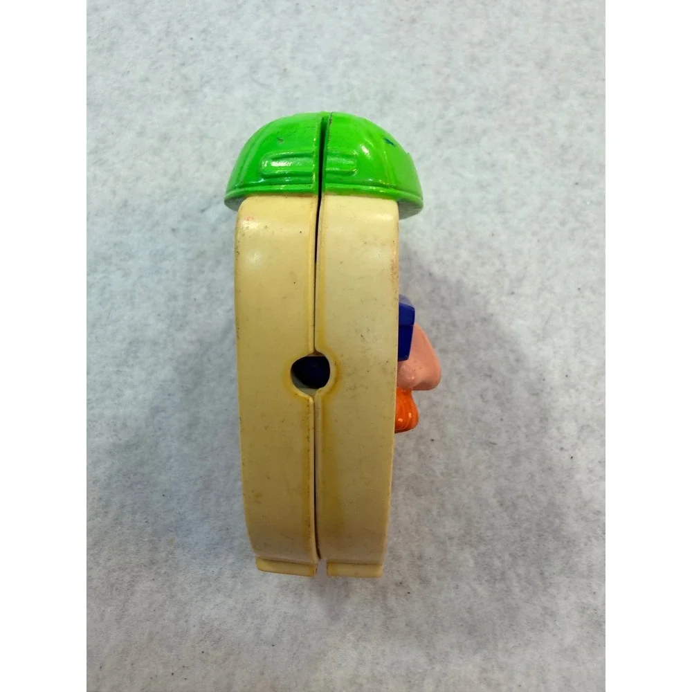 Vintage 1993 McDonald Happy Meal Steak Transformer Robot Changeable Toy Green Ha